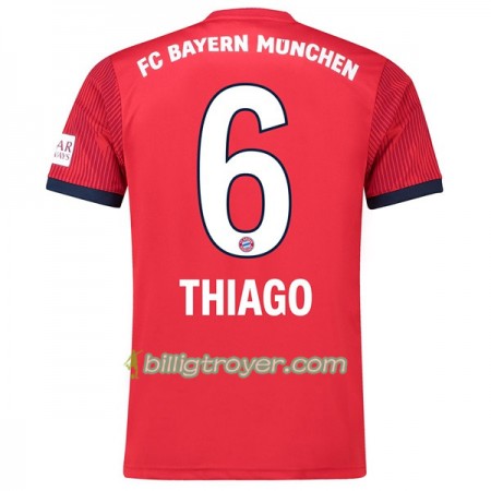 Billige Fotballdrakter FC Bayern München Thiago 6 Hjemmedraktsett 2018/19 Kortermet